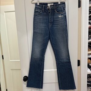 MOTHER Straight Leg Blue Jeans